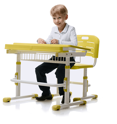 boy sitting at desk